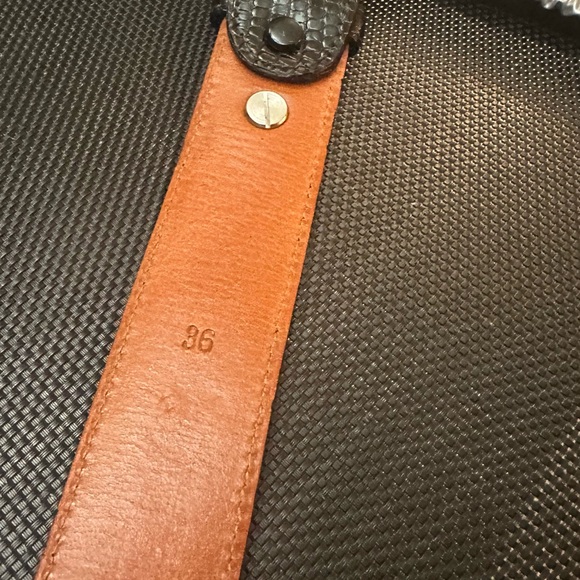 Java Lizard skin leather belt Nike Tiger Woods size 36-34 large black - Picture 12 of 16